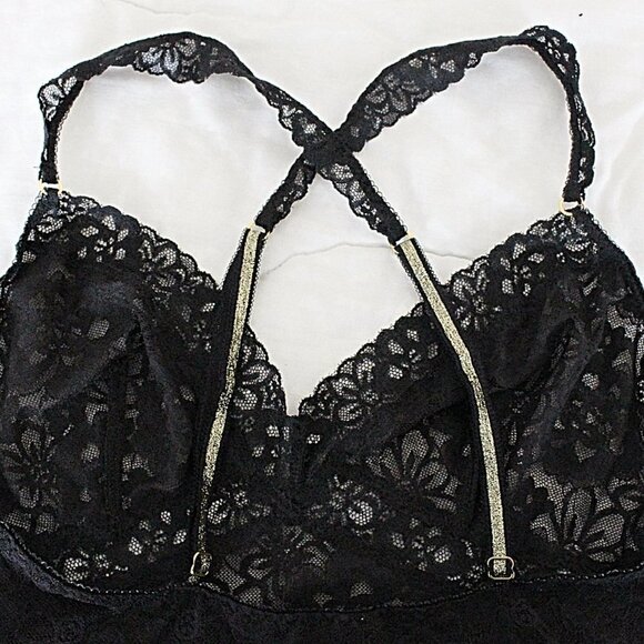 Victoria's Secret Stretch Lace Slip (chemise) with Ruffle Hem - Medium - Picture 3 of 6